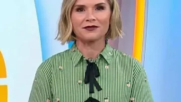 Hoy Show camisa de rayas florales de Jenna Bush Hager vista en Hoy