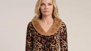 The green silk dress worn by Elvira Hancock (Michelle Pfeiffer) in the  movie Scarface | Spotern