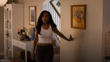 Babaton Slip Satin Maxi Skirt worn by Candace Stiles (Gabrielle Dennis) as seen in Nemesis (S01E01)