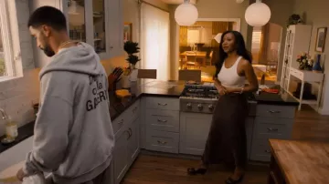 Steve madden Seleste Wedge Slide Sandal worn by Candace Stiles (Gabrielle Dennis) as seen in Nemesis (S01E01)