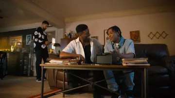 Air Jordan 1 Retro High OG "UNC Toe" sneakers worn by Noah Stile (Cedric Joe) as seen in Nemesis (S01E02)