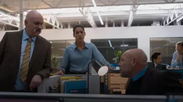 Theory Fitted Shirt worn by Nicolette Harper (Stephanie Sigman) as seen in Nemesis (S01E03)