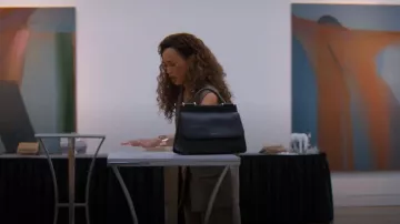 Dolce & Gabbana Sicily leather crossbody bag worn by Ebony Wilder (Cleopatra Coleman) as seen in Nemesis (S01E03)