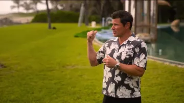 Teoría: Camisa de Bolsillo Floral Camp de Hombre Noll llevada por Nick Lachey vista en Perfect Match (S04E01)