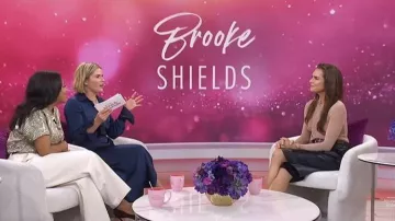 Stella McCartney Crepe Jersey Draped Bodysuit worn by Brooke Shields as seen in Today with Jenna & Sheinelle on May 20, 2026