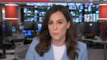 Veronica Beard Miller Dickey Jacket worn by Hallie Jackson as seen in Today on May 21, 2026