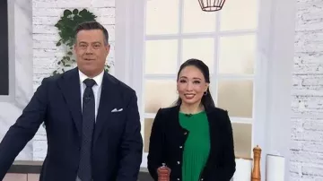 Iro Agnette Tweed Jacket worn by Judy Joo as seen in Today on May 21, 2026