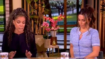 Sandro Fancy Knit Cardigan worn by Alyssa Farah Griffin as seen in The View on  May 21, 2026