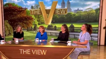 Sandro Davinna Long Decorative Knit Skirt worn by Alyssa Farah Griffin as seen in The View on May 21, 2026