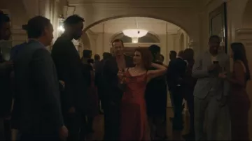 Jason Wu Collection Draped Cowl Neck Dress worn by Diane Miller (Stephanie Kurtzuba) as seen in Your Friends & Neighbors (S02E05)