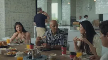 Loewe Patterned Short Sleeves Shirt worn by Nick Brandes (Mark Tallman) as seen in Your Friends & Neighbors (S02E07)