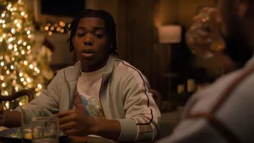Palm Angels Embroidered Logo Track Jacket worn by Noah Stile (Cedric Joe) as seen in Nemesis (S01E04)