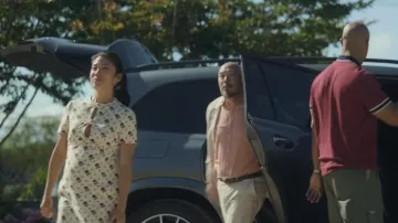 Valentino Garavani Floral Bow Front Dress worn by Grace Choi in Your Friends & Neighbors (S02E07)