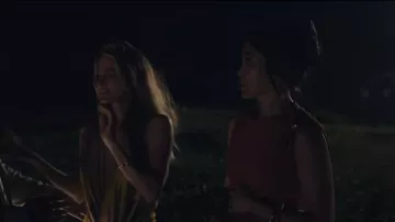 Bottega Veneta Orange Hardware-Accented Jersey Maxi Dress worn by Grace Choi (Eunice Bae) as seen in Your Friends & Neighbors (S02E07)