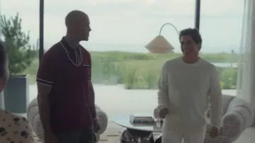 Nili Lotan White Mixed Knit Sweater in Your Friends & Neighbors (S02E07)