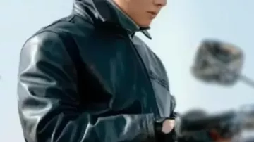 Chaqueta de cuero negra Jungkook