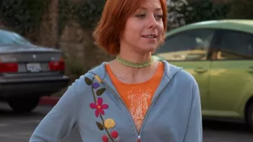 Alyson Hannigan Buffy The Vampire Slayer Floral Hoodie worn by Willow Rosenberg (Alyson Hannigan) as seen in Buffy the Vampire Slayer