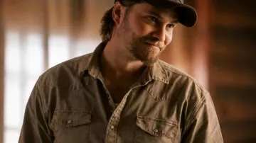 Marshals 2026 Kayce Dutton Brown Shirt worn by Kayce Dutton (Luke Grimes) as seen in Marshals
