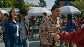 Veste Kuwalla Stallion Jacquard portée par Dexter (Miles Gutierrez-Riley) telle que vue dans Off Campus (S01E01)