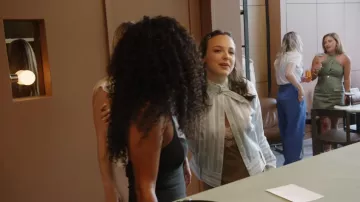Tory Burch Cotton Striped Shirt worn by Levi Sebree as seen in Summer House (S10E13)