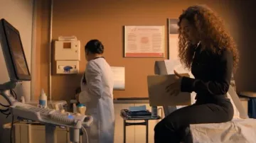 Courrèges Slash Trousers worn by Ebony Wilder (Cleopatra Coleman) as seen in Nemesis (S01E06)