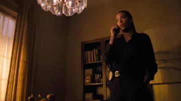 Theory Silk Blouse worn by Nicolette Harper (Stephanie Sigman) as seen in Nemesis (S01E07)