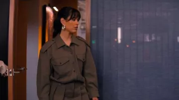 Alexander Wang Pleated Romper worn by Melissa as seen in Nemesis (S01E07)