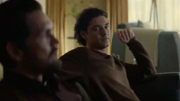 Barbour Solid Cotton Crewneck Sweater worn by Garrett Graham (Belmont Cameli) as seen in Off Campus (S01E05)
