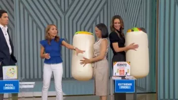 Reiss Andie Wool Blend Striped Double Breasted Dress worn by Stephanie Ramos as seen in Good Morning America on  May 22, 2026