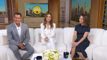 Veronica Beard Miller Dickey Jacket worn by Rhiannon Ally as seen in Good Morning America on May 26, 2026