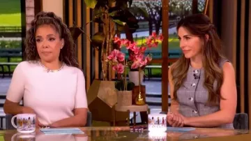 Veronica Beard Lois Vest Black worn by Alyssa Farah Griffin as seen in The View on  May 26, 2026