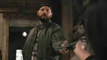 Men’s Alpha Industries® Ma-1 Heritage Bomber Jacket worn by Pete Calvin (Logan Marshall-Green) as seen in Marshals (S01E13)