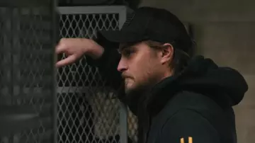 Leather Patch Mesh Back Snapback Hat worn by Kayce Dutton (Luke Grimes) as seen in Marshals (S01E13)