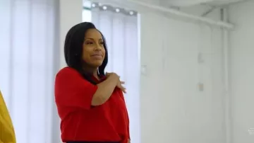 Victoria Beckham Wool Polo Shirt worn by Sheinelle Jones as seen in Today on  May 22, 2026