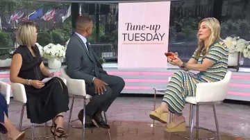 Aldo Midsommar Wedge Sandal worn by Jennifer Jolly as seen in Today on May 26, 2026