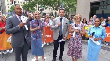 Gianvito Rossi Nappa Mule Sanda worn by Jenna Bush Hager as seen in Today on May 27, 2026