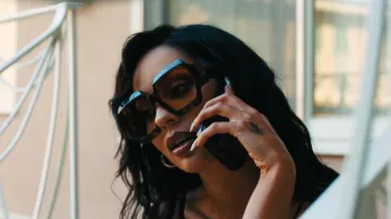 Jacques Marie Mage Grandfunk Hexagon Frame Tortoiseshell Acetate Sunglasses worn by Maddy Perez (Alexa Demie) as seen in Euphoria (S03E06)