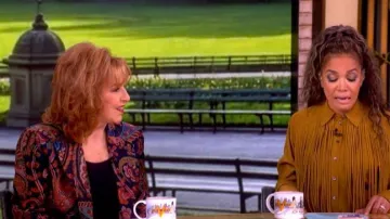 Etro Paisley Brocade Jacket worn by Joy Behar as seen in The View on May 27, 2026