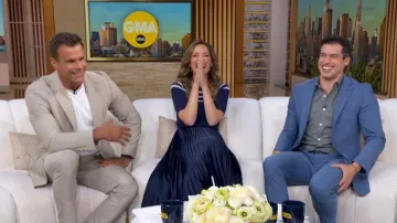 Shoshanna Kiana Dress worn by Rhiannon Ally as seen in Good Morning America on  May 28, 2026