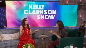 Maje Crochet Dress with Mirror Embellishments worn by Geena Davis as seen in The Kelly Clarkson Show on  May 20, 2026