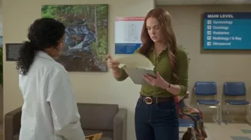 Mango belt with Oval Buckle Hardware worn by Maggie Sullivan (Morgan Kohan) as seen in Sullivan's Crossing (S04E05)