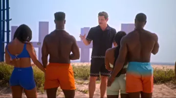 Wax London Kurt Border Placement Shorts worn by Nick Lachey as seen in Perfect Match (S04E08)