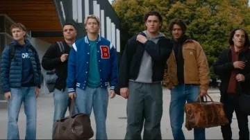Vans Check 5 Blaze Loose Jeans worn by Dean Di Laurentis (Stephen Kalyn) as seen in Off Campus (S01E07)