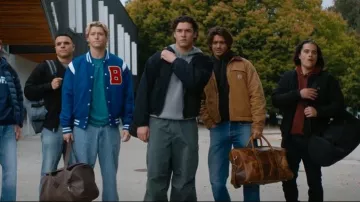 Carhartt Duck Detroit Blanket Lined Brown Jacket worn by John Logan (Antonio Cipriano) as seen in Off Campus (S01E07)