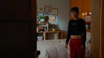 Diesel F-Slimmy-Od Cropped Sweatshirt worn by Allie Hayes (Mika Abdalla) as seen in Off Campus (S01E08)