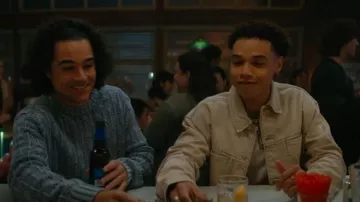 Gap UltraSoft Boxy Icon Denim Jacket worn by Dexter (Miles Gutierrez-Riley) as seen in Off Campus (S01E08)