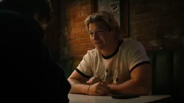 Ciciful Daddy Print Ringer Tee worn by Dean Di Laurentis (Stephen Kalyn) as seen in Off Campus (S01E08)