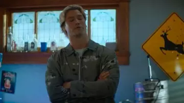 Wood Wood Men WWStefan Worker Jacket worn by Dean Di Laurentis (Stephen Kalyn) as seen in Off Campus (S01E08)
