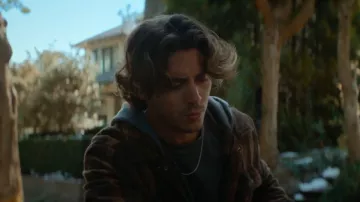 Levi’s Cotton Plaid Sherpa Lined Fleece Hoodie Jacket worn by John Logan (Antonio Cipriano) as seen in Off Campus (S01E08)