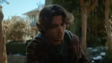 Levi’s Cotton Plaid Sherpa Lined Fleece Hoodie Jacket worn by John Logan (Antonio Cipriano) as seen in Off Campus (S01E08)